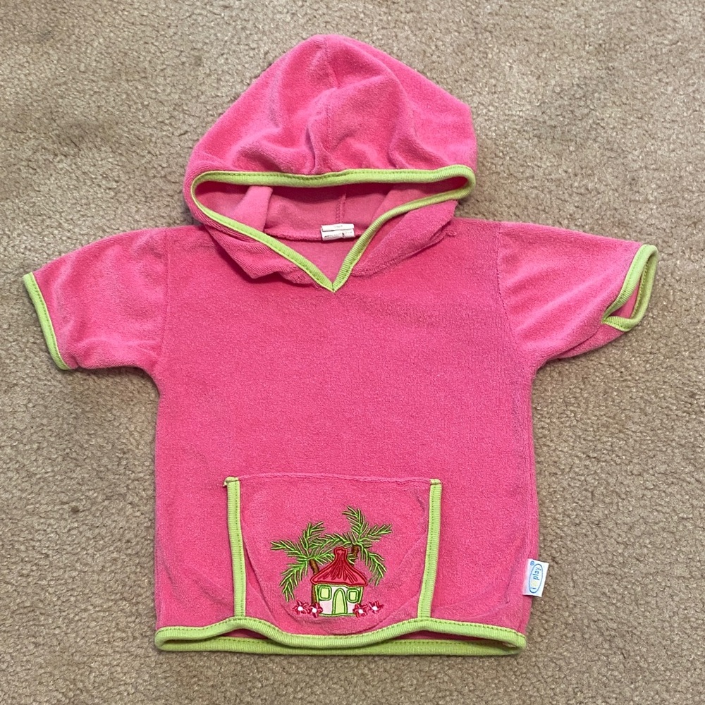 i play. Pink swim cover up
